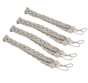 2-PCS <b>Curtain</b> Tiebacks <b>Curtain</b> <b>Hold</b>-<b>backs</b> Holder Hooks Rope Decorative for Window Natural at Affordable Cost - Product Image 5