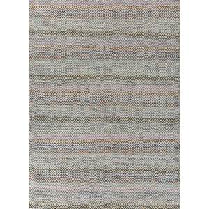 พรมลายเรขาคณิตสีเทาและสีดำ Abrash Adwv-13047 ผลิตจากผ้าวูลวิสโคสแบบทอเรียบ สำหรับบ้าน วัยรุ่น สำนักงาน-สำหรับห้องนั่งเล่น ห้องโถง ห้องต่างๆ - Product Image 1