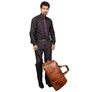 B S International Genuine Leather <b>Laptop</b> Messenger Bag-Classic Fashionable Eco-Friendly Lightweight Waterproof Shockproof Large - Product Image 4