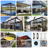 Toit en aluminium populaire de terrasse de l'Allemagne avec le panneau de polycarbonate