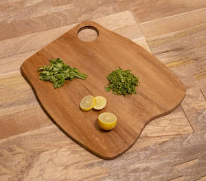 Planche à découper ronde en bois de manguier artisanale, écologique, épaisseur personnalisable – Style indien, exportation de l'Inde - Product Image 6