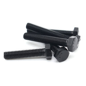 M5 M6 M8 M10 M12 M14 M16 M20 M22 M24 M27 Grade sınıf 12.9 DIN933 931 siyah alaşımlı çelik tam konuları yüksek çekme altıgen başlı cıvatalar - Product Image 4