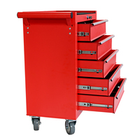 Chariot à outils mobile industriel à 5 tiroirs, armoire de rangement en acier verrouillable pour garage automobile, atelier, OEM ODM