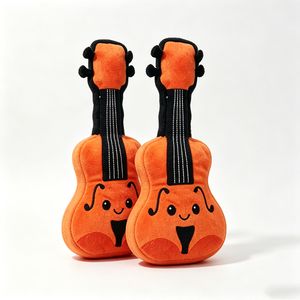 Peluche violon personnalisée, peluche violoncelle, peluche instrument, jouet en peluche violon orange, adorable peluche violon - Product Image 4