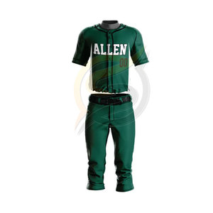 Maillot et pantalon de baseball personnalisés en sergé, uniforme de softball et de sport urbain, 100 % polyester, séchage rapide, respirant, vente en gros - Product Image 5