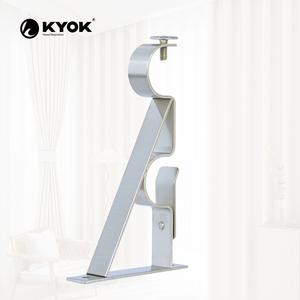 Soportes Metálicos para Cortinas KYOK en Forma de U, Diseño Moderno, Acabado Negro, Dorado, Plateado y Bronce - Product Image 5