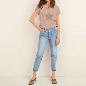 Vêtements pour femmes, t-shirts à manches courtes, col rond, confortables, décontractés, pour un usage quotidien - Product Image 1