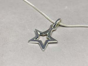 Collar con colgante de estrella de cinco puntas de Plata de Ley 925 de alta calidad, joyería femenina minimalista delicada con estilo HipHop - Product Image 5