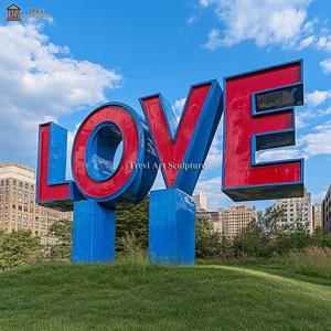 Estatua personalizada Park Metal Art Word Escultura <span class=keywords><strong>de</strong></span> carta <span class=keywords><strong>de</strong></span> amor <span class=keywords><strong>de</strong></span> acero inoxidable - Product Image 4