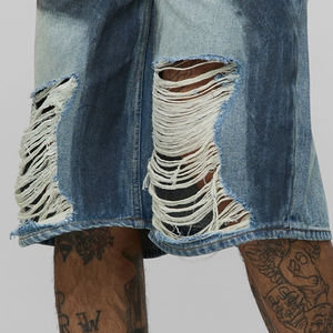 Shorts déchirés pour hommes, décontractés, fermeture boutonnée, prix de gros, service OEM pour les acheteurs en gros, coupe classique 2026, prix d'usine, respirant - Product Image 5