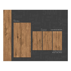 Carreaux de porcelaine Carreaux aspect bois brillant 600x1200mm pour salon, hall, sol vitré poli pour usage intérieur - Product Image 1