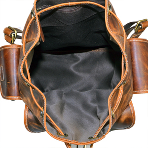 Mochilas de cuero genuino de estilo de lujo de calidad superior nueva marca personalizada a precio al por mayor - Product Image 6