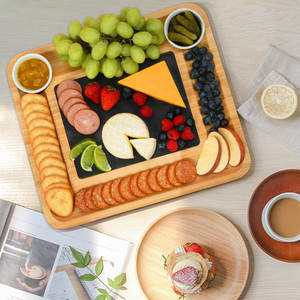 Planche à fromage polyvalente de qualité supérieure en acier inoxydable bambou durable pour la maison et le restaurant taux de gros en Inde 2025 - Product Image 5