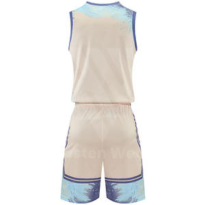 Ensemble de maillots de basket-ball pour jeunes, livraison rapide, pour hommes, couleur unie, logo personnalisé, taille plus - Product Image 3