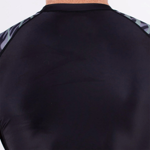Chemises de compression pour adultes, couleur noire, bras de sublimation, manches courtes, polyester, spandex - Product Image 4