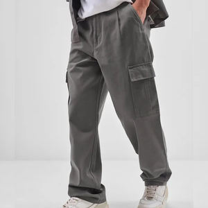 Pantalones Cargo para hombre, pantalones largos de lona con múltiples bolsillos de talla grande, pantalones de moda, pantalones ligeros de algodón para hombre - Product Image 2
