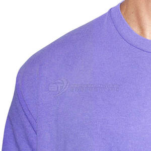 เสื้อยืดผ้าฝ้าย 100% สีตามสั่ง สำหรับผู้ชาย ทรงหลวม ผ้าฝ้ายเนื้อนุ่ม เหมาะสำหรับใส่ลำลอง - Product Image 4