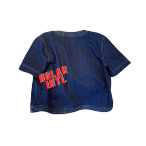 Abrigos vaqueros para mujer estilo europeo diamante ropa de calle chaqueta vendedor de ropa al por mayor gabardina - Product Image 2