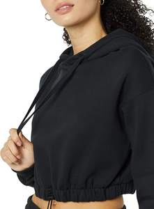 Logo personnalisé impression meilleur design pas cher prix léger femmes haut à capuche en différentes couleurs - Product Image 4