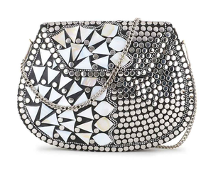 New Luxury Yellow <b>Beaded</b> Mosaic Clutch Yellow Mosaic <b>Metal</b> Clutch Bag Modern Polished Handmade by Luxury Crafts - Product Image 3