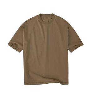 Conception personnalisée OEM de qualité supérieure pour hommes, coupe ample, épaules tombantes, manches courtes, t-shirt en coton épais pour hommes - Product Image 3