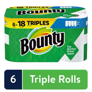 Toallas de papel blanco de 2 capas tamaño Bountys de calidad genuina 8 rollos familiares por paquete precio bajo 20 rollos regulares papel de cocina Bounty - Product Image 6
