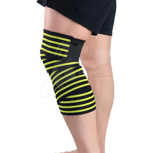 Prix de gros 100% Néoprène Imperméable Résistant à l'usure Haltérophilie Genouillères pour Hommes Bandage Soutien Wraps - Product Image 4