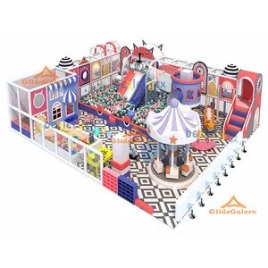 GlideGalore Indoor-Spielplatzausrüstung grenzenloser Spaß für Kinder mit Trampolin Weichspiel-Rutsche Sandbereich
