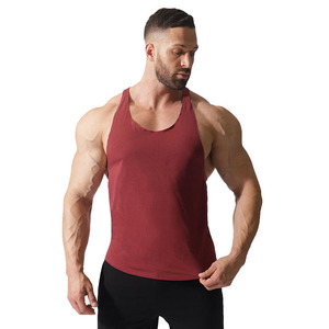 Camiseta sin mangas de punto de alta calidad de algodón 100% estilo capucha informal para hombre superventas con etiqueta personalizada a la moda al por mayor - Product Image 2