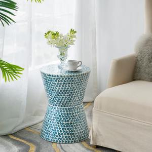 Mesas auxiliares de mosaico con incrustaciones de hueso de Capiz hechas a mano de la mejor calidad para habitaciones - Product Image 4