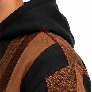 Sudadera Informal con Paneles de Tela Mixta, Corte Holgado, Sudaderas con Paneles de Tela, Opción al Mejor Precio - Product Image 6