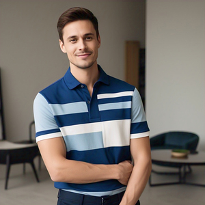 Vêtements de sport pour hommes Running Polo Golf Tee Panneau personnalisé Street Style Polo Shirt Hommes Fashion Casual Polos Mens - Product Image 3