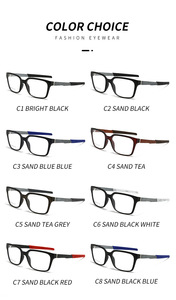 Monturas de gafas para hombre, gafas anti luz azul, gafas ópticas Tr90, monturas de gafas deportivas de moda, últimas tendencias. - Product Image 3