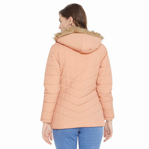 <b>Winter</b> New Arrival Women's Puffer Jacket with Cotton Filling Customized Logo & Design Breathable & Windproof for Wholesale - Product Image 2