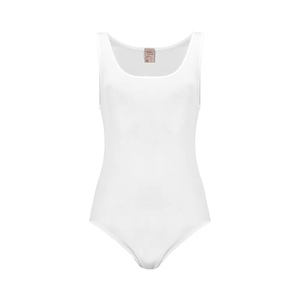 Body sans manches pour femmes en coton Filoscozia 100% avec tricot sans couture, fabriqué en Italie - Product Image 1