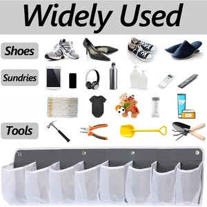 Organisateur de lit suspendu 8 poches pour camping-car avec crochet – Sac de rangement multi-poches pour chaussures, chaussettes, <span class=keywords><strong>livres</strong></span> – Étagère de <span class=keywords><strong>poche</strong></span> pour petits espaces - Product Image 4