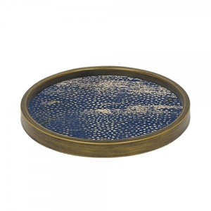 Plateau de service de Fruits et de nourriture, autocollant rond en aluminium doré Antique de luxe, plateau de service de petit déjeuner imprimé Offre Spéciale - Product Image 1