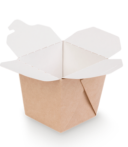 กล่องใส่ก๋วยเตี๋ยว OSQ XL แบบขายส่ง กล่องกระดาษคราฟท์สำหรับซื้อกลับบ้าน ป้องกันคราบไขมันและกันรั่วซึม ภาชนะใส่ก๋วยเตี๋ยวและพาสต้า ใช้กับไมโครเวฟได้ รับทำโลโก้ตามสั่ง - Product Image 3