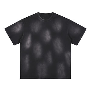 เสื้อยืดพิมพ์ลายสกรีนผ้าไหมสำหรับผู้ชายเสื้อยืดโอเวอร์ไซส์ลายกรดซักวินเทจสำหรับผู้ชายจัดส่งแบบ DP - Product Image 1