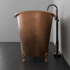 Bañera Independiente de Cobre Martillado de Diseño Moderno con Patas, para Adultos, Ecológica, Duradera y de Lujo, con 5 Años de Garantía - Product Image 5