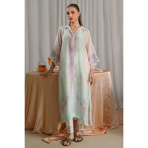 Camisa de Chifón Opalina con Mangas Tres Cuartos para Uso Diario en Primavera/Verano - Product Image 1