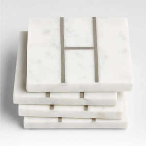 Marble Stone Insulation Pads Wood <b>Coasters</b> Set for Drink Wood <b>Coasters</b> with Non slip <b>Cork</b> for Coffee Tea at Star Crafts India - Product Image 4