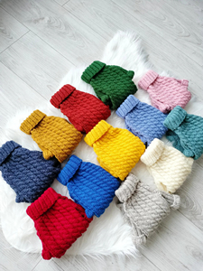 Handmade Vintage Sweater for Small Dogs and Cats Elegant Style for Furry Friends - Product Image 5