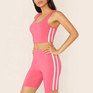 2023 nouveau Design haute qualité femmes vêtements actifs ensemble 80% Polyester 20% Spandex Yoga Sport soutien-gorge pantalon nouveau Yoga vêtements actifs ensemble - Product Image 2