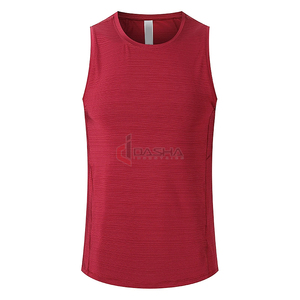 Camiseta sin mangas para hombre con logotipo personalizado al por mayor 2025 ropa de gimnasio sin mangas 100% poliéster ajuste cómodo estilo informal - Product Image 2