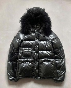 Chaqueta Negra Acolchada con Ribete de Piel, Relleno de Poliéster, Impermeable, para Invierno, Unisex, Casual, Largo Regular - Product Image 6