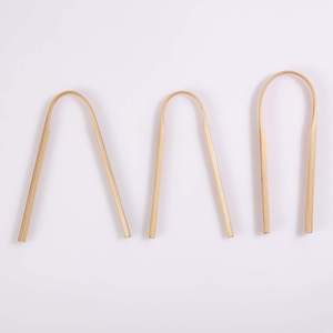 Limpiador de lengua de madera de bambú ecológico 100%, higiene bucal biodegradable saludable, logotipo personalizado, etiqueta privada multiusos - Product Image 5