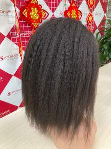 Genius weft-Peluca de cabello humano peruano para mujeres negras, pelo liso y rizado - Product Image 4