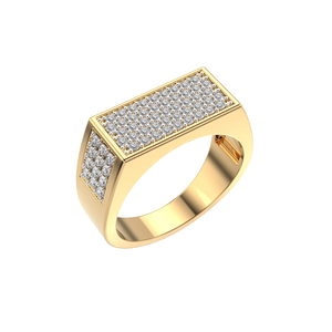 Anillo de compromiso de diamante antiguo de moissanita de corte redondo de 3,00 quilates para hombre, regalo para él, Plata de Ley 925 - Product Image 4