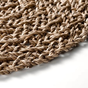 Sets de table ronds tissés simples en jonc de mer Produits écologiques Sets de table fabriqués au Vietnam Sets de table Décoration en gros - Product Image 2